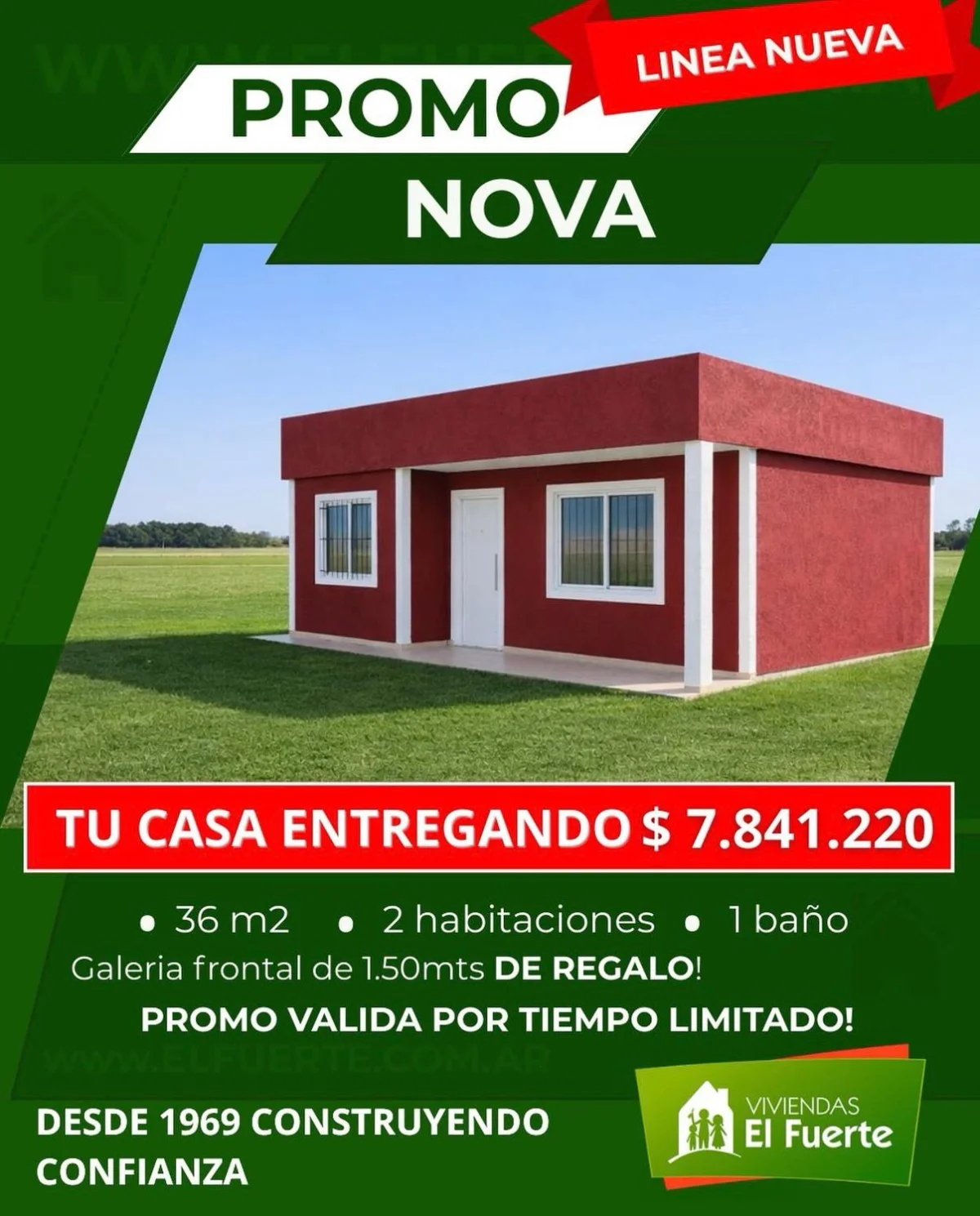 Casa Prefabricada Nova - Línea Nueva